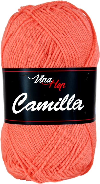 Příze Camilla barva 8013 oranžově lososová