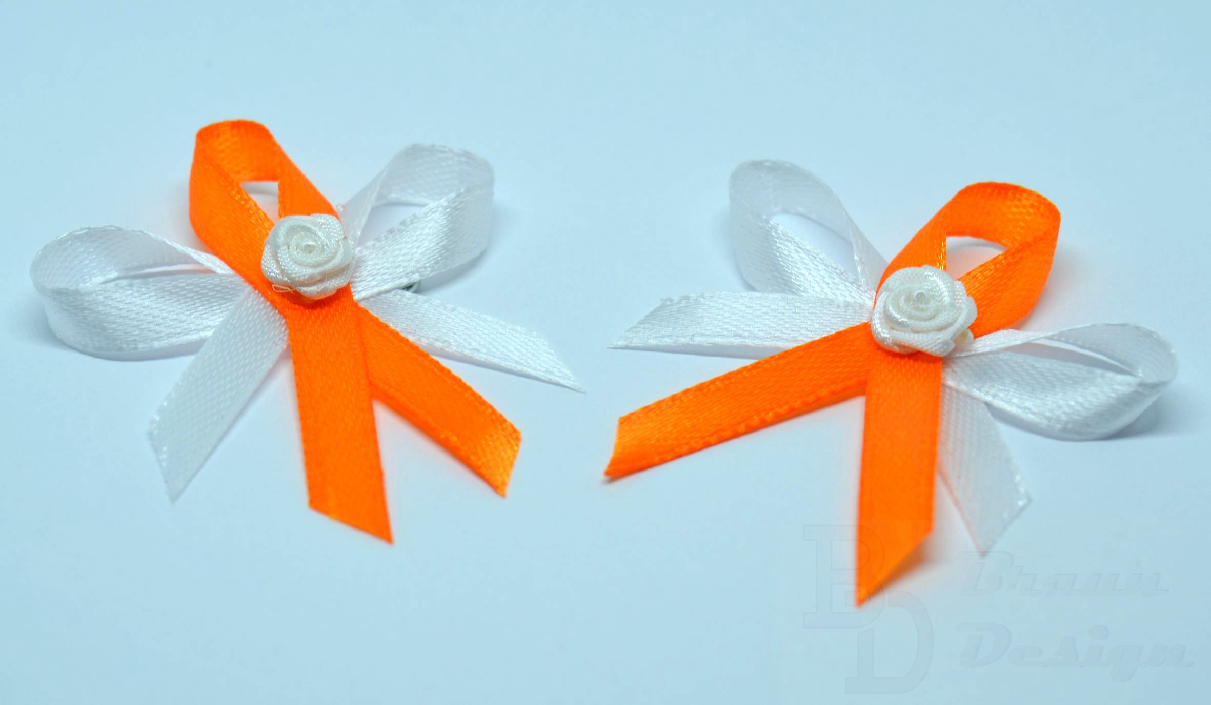 Oranžové svatební vývazky