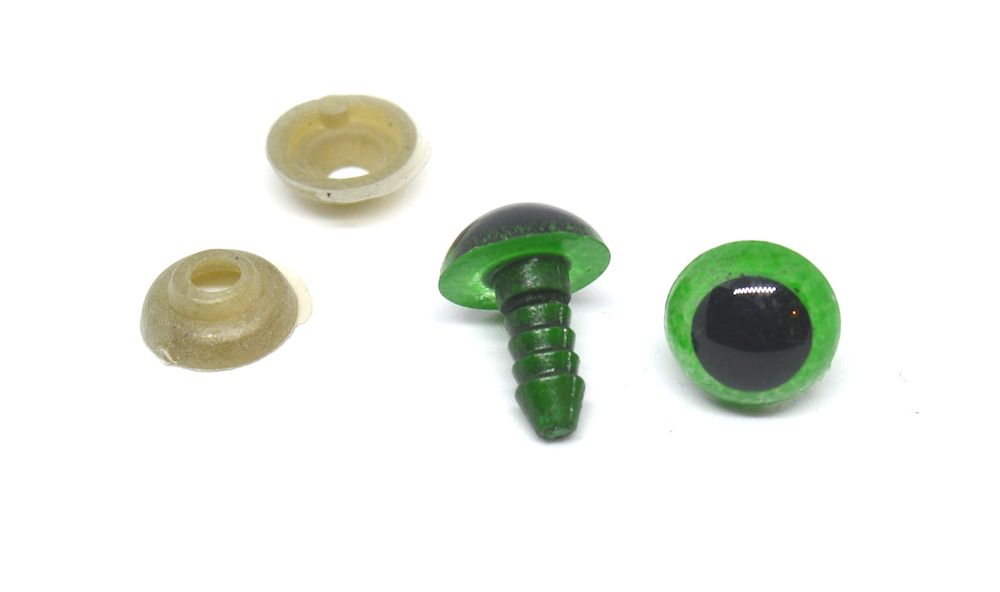 Bezpečnostní oči Ø10 mm zelené