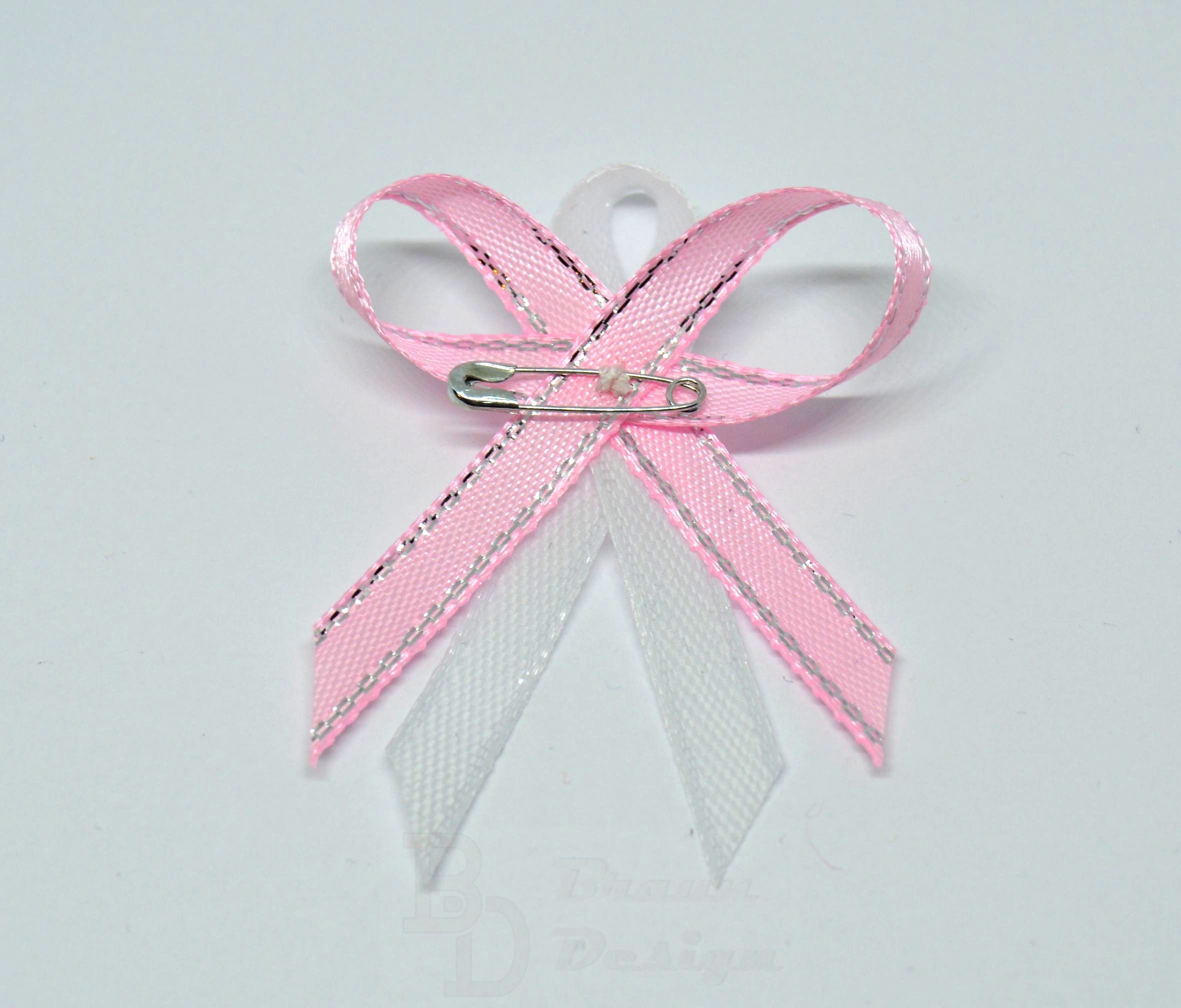 Růžovo stříbrné svatební vývazky 