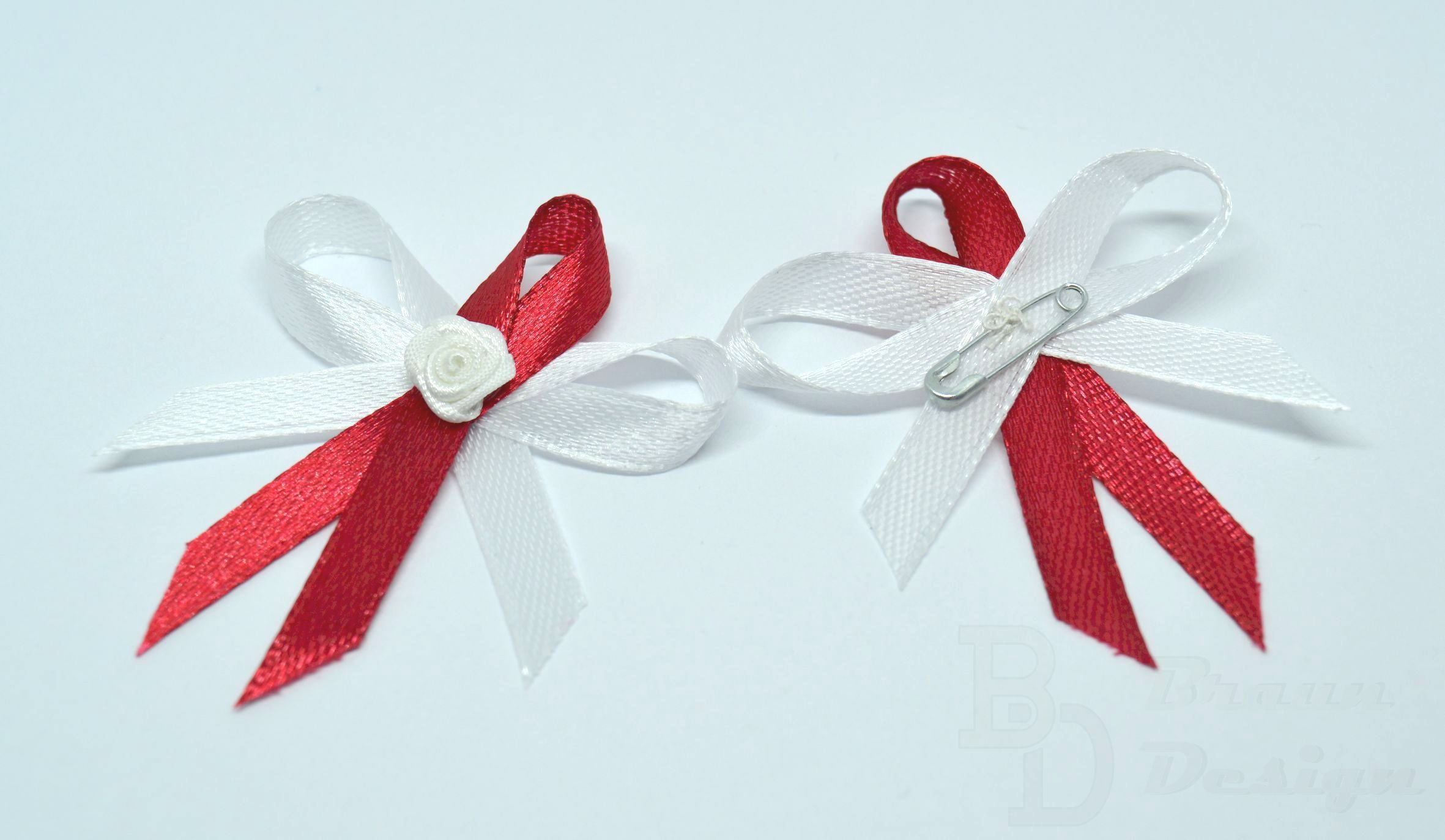 Červené svatební vývazky