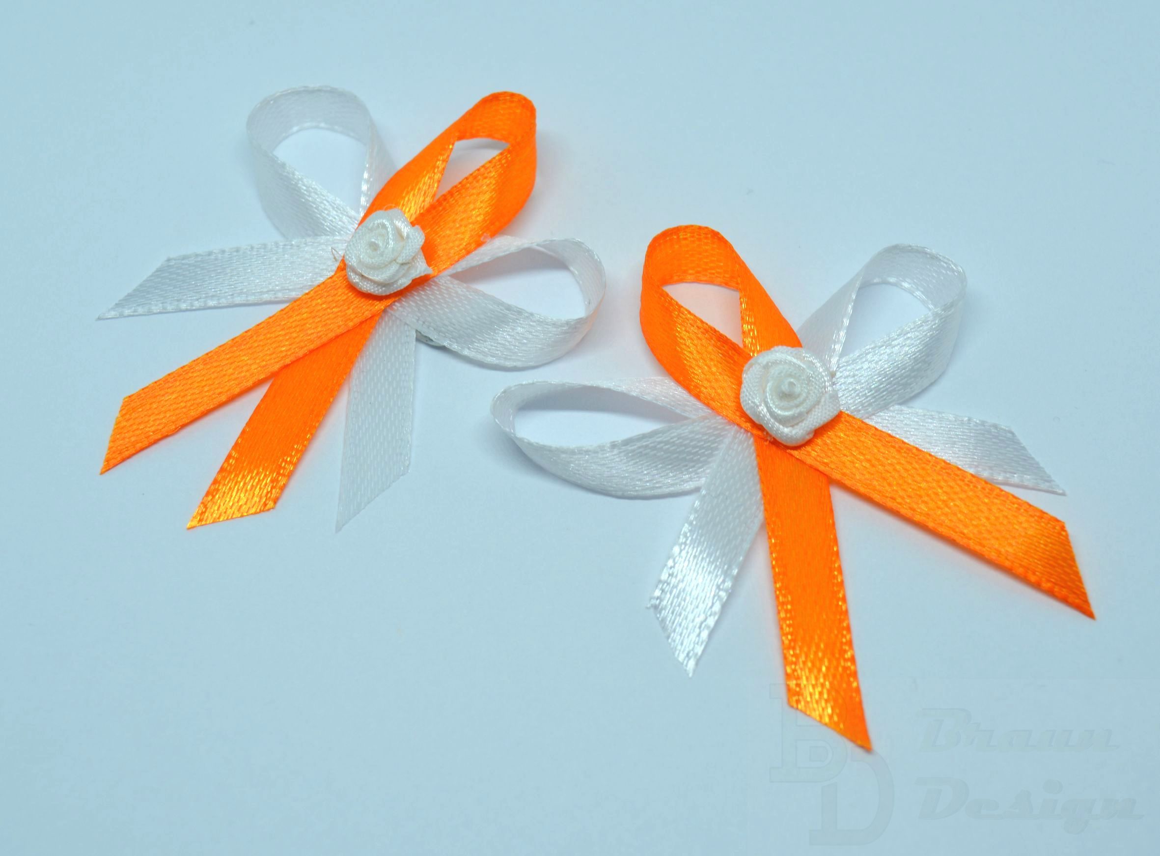 Oranžové svatební vývazky