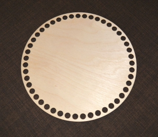 Dno na košík - kruh 12 cm