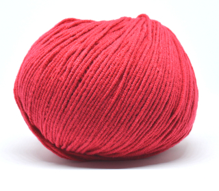 Příze Jeans barva 51 tmavě červená