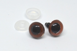 Bezpečnostní oči Ø10 mm hnědé