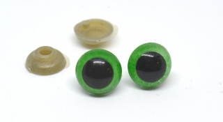 Bezpečnostní oči Ø10 mm zelené