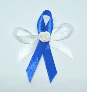 Modré svatební vývazky