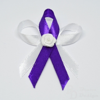 Fialové svatební vývazky