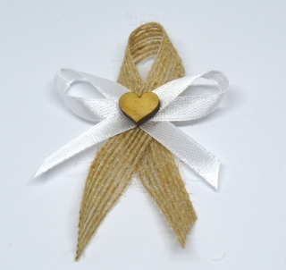 Jutové svatební vývazky