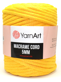 Macrame Cord 5 mm barva 764 žlutá